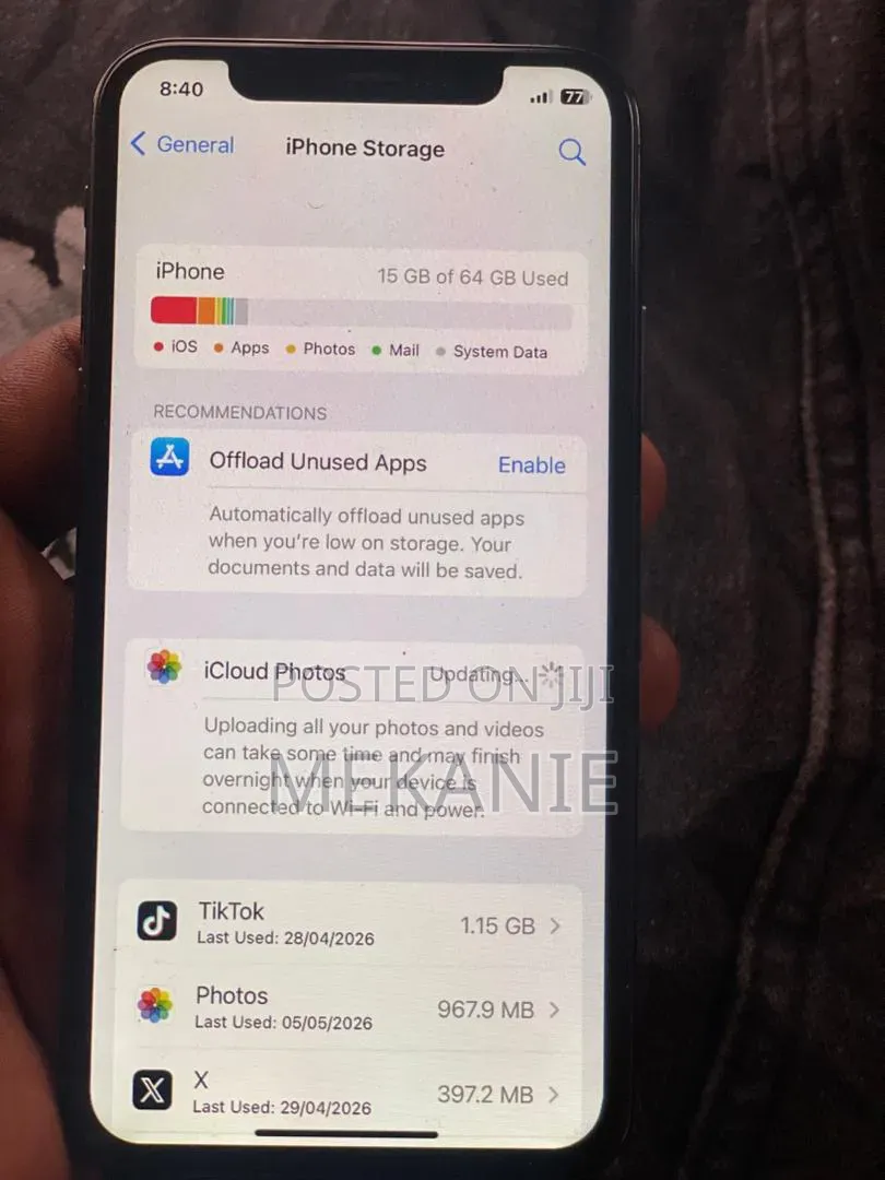 Apple iPhone X 64 GB Black