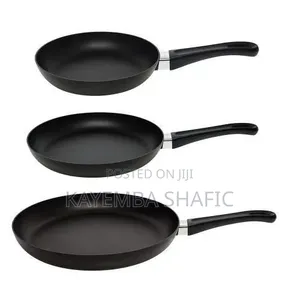 Versatile Set of Three Non-Stick Frying Pans - Multicolor