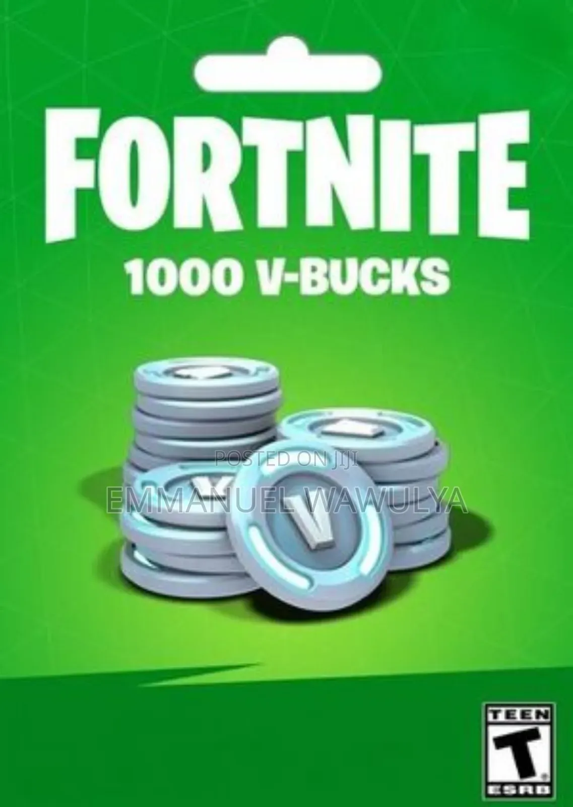 1000 v Bucks Gift Card for Fortnite (Usa)
