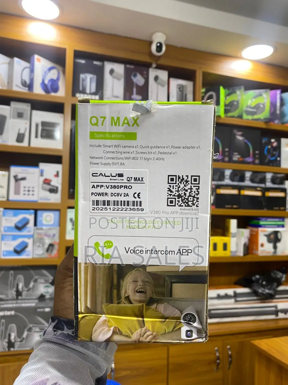 Calus Q7 Max V380 Dual Camera Smart Wifi Camera.