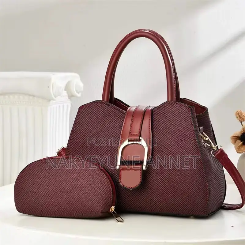Simple Solid Color Office Handbag