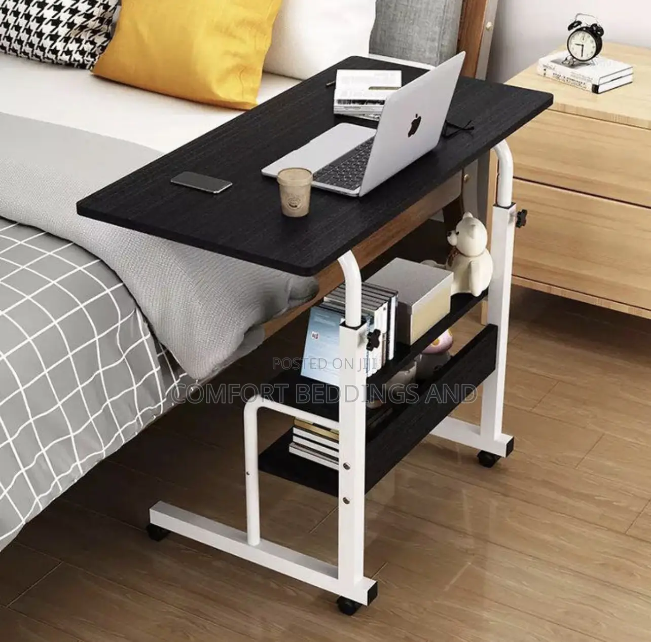 Wooden Laptop Table Black
