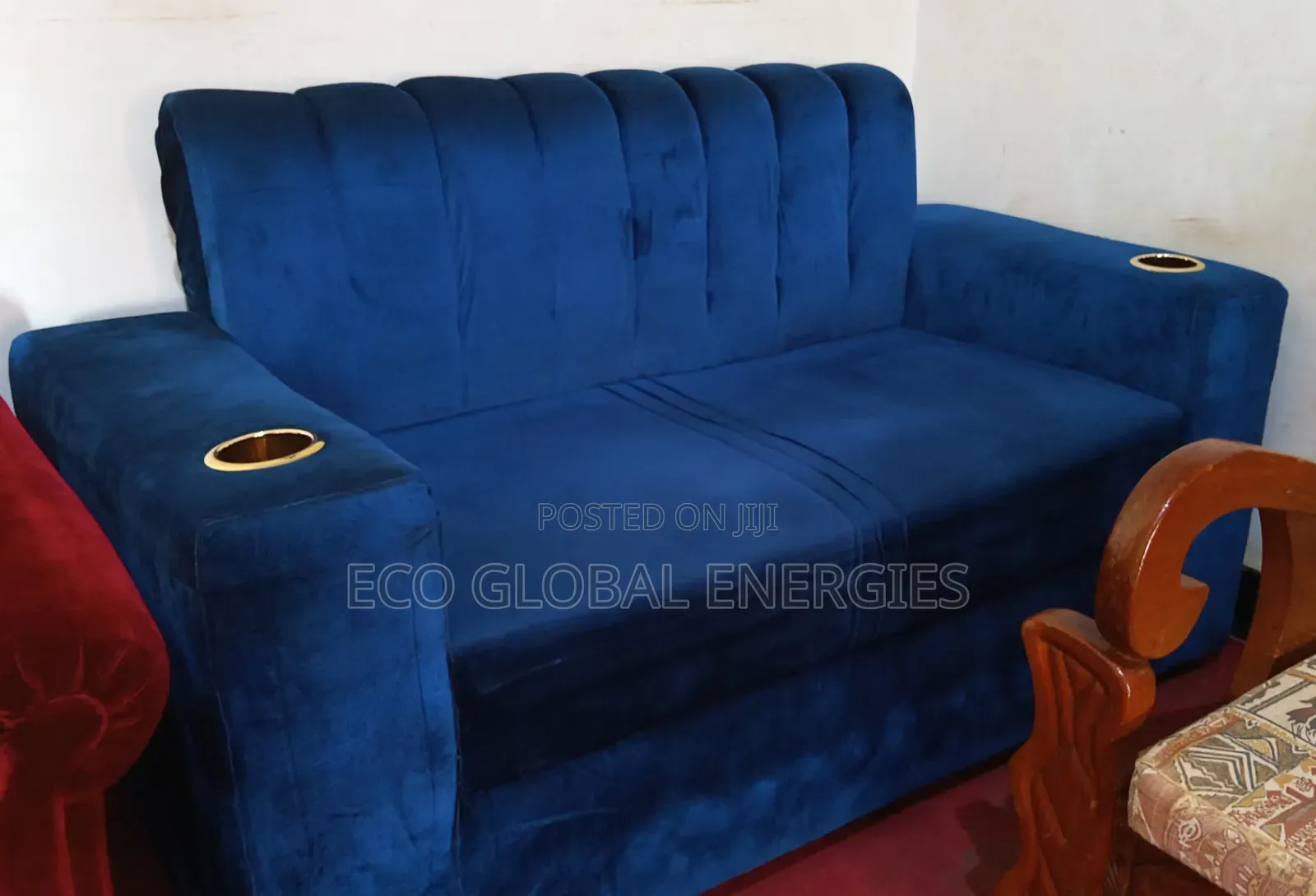 2 Seater Royal Blue Sofa