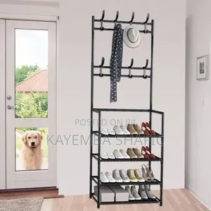 Multipurpose Shoe Rack Black