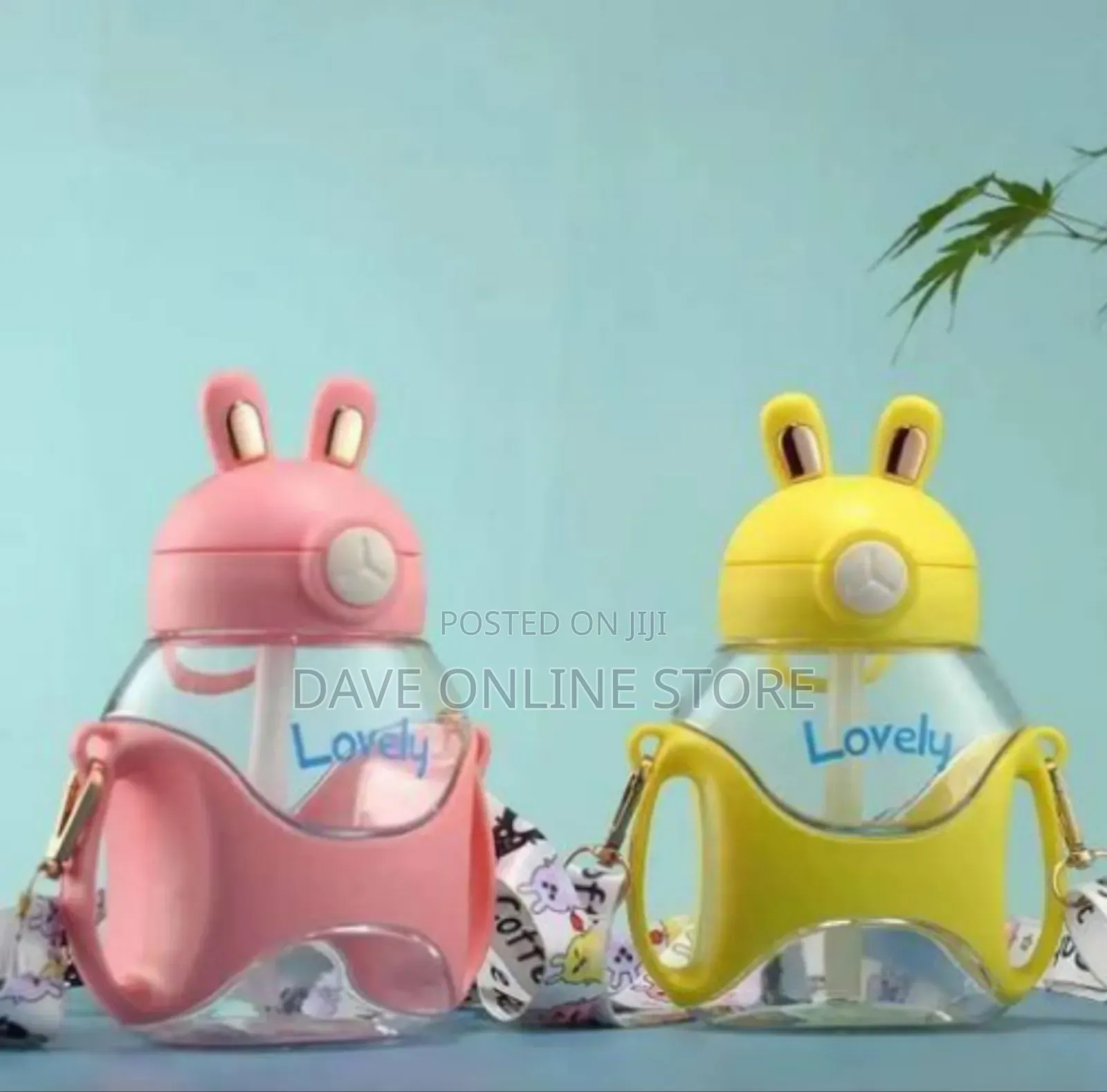 Adorable "Belly Cup" Water Bottles With Bunny Ears
