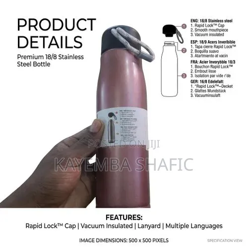 Fashion Sport Vacuum Insulated Stainless Steel Bottle.