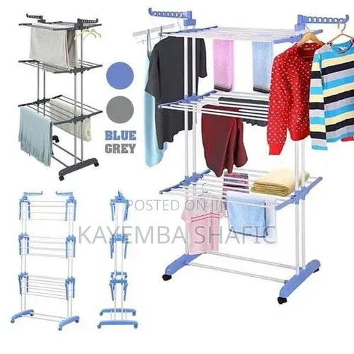 Foldable 3 Layer Clothes Hanger Dryer Stand Rack Indoor Outdoor