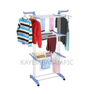 Foldable 3 Layer Clothes Hanger Dryer Stand Rack Indoor Outdoor