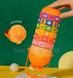 Interactive Kids' Water Bottle With Math Slide Ring