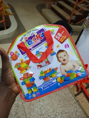 58-Piece Educational Building Block Set