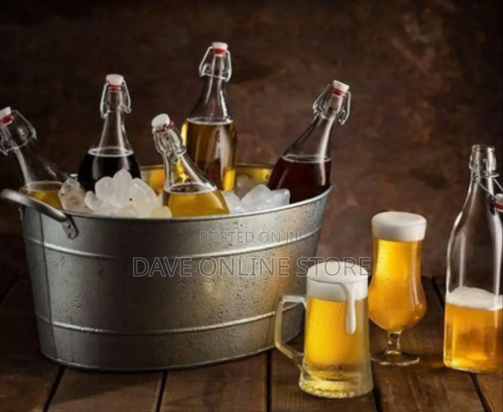 Premium Glass Flip-Top Beverage Bottles With Airtight Seal (Set of 6)