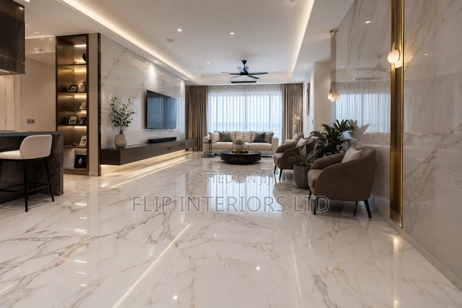 Luxury Marble Finish Floor Wall Installation Services