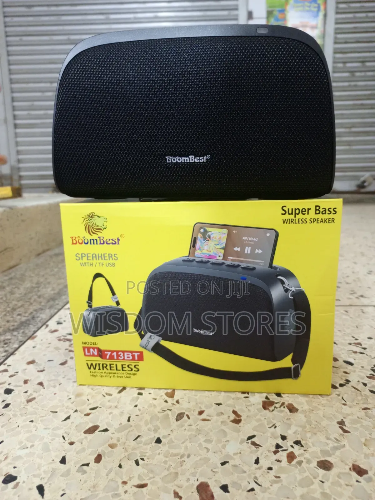 Boombest Ln-713bt Portable "Super Bass" Wireless Bluetooth Speaker.