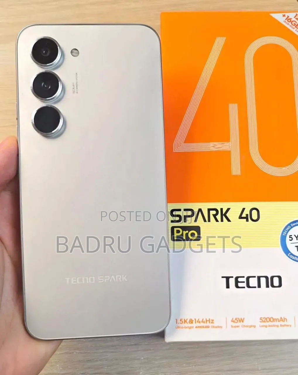 New Tecno Spark 40 Pro 256 GB Gold