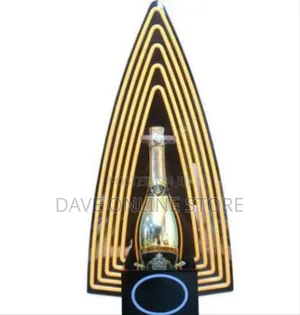 Neon Arrow" Led Illuminated Single Bottle Display Stand