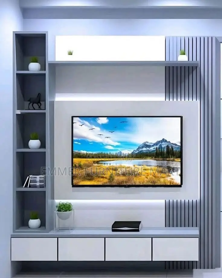 Wall Unit Tv Stand in 5 Feet Width