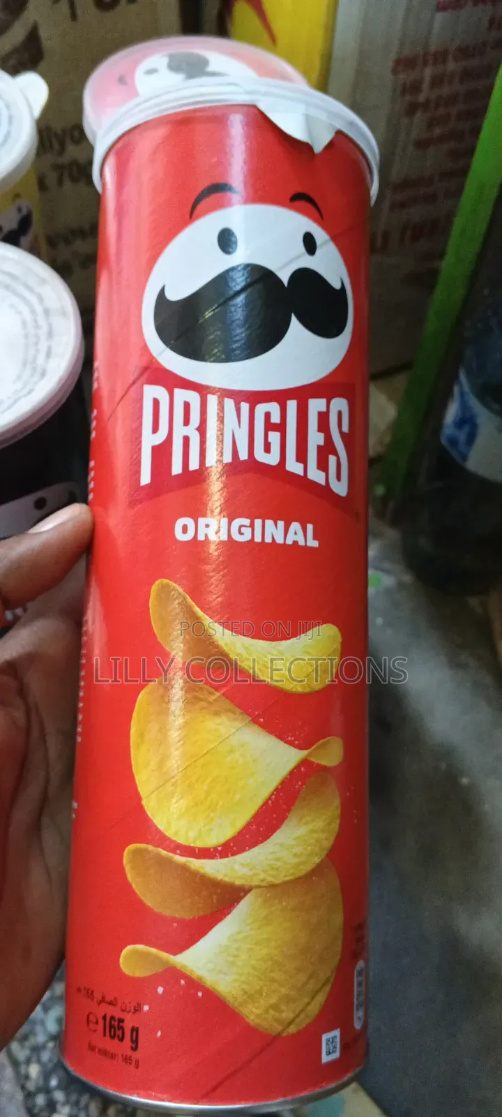Abox of Different Flavors of Pringles