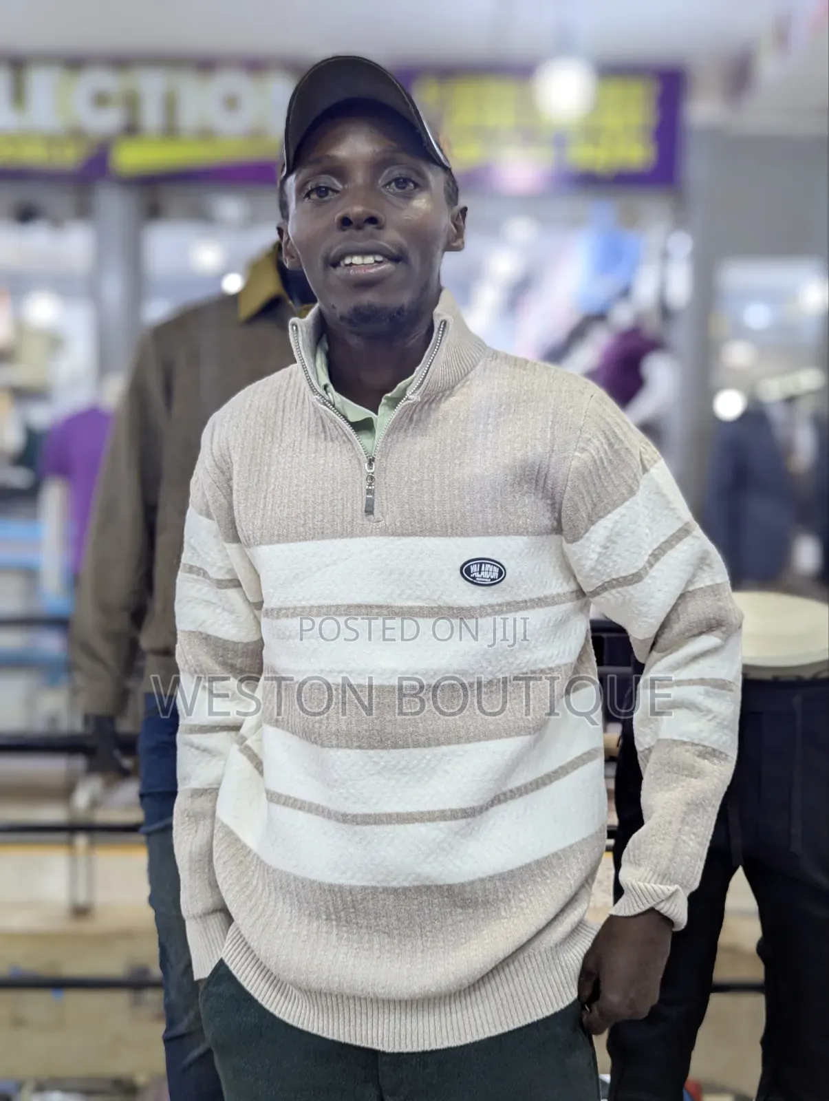 Quarter Zip Sweater Available for Men