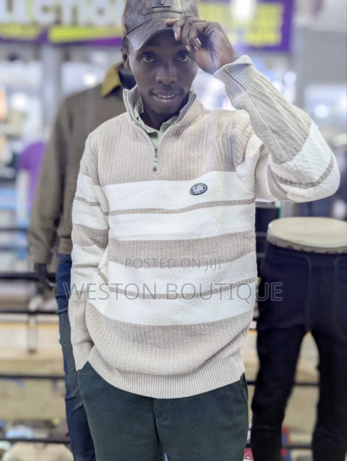 Quarter Zip Sweater Available for Men