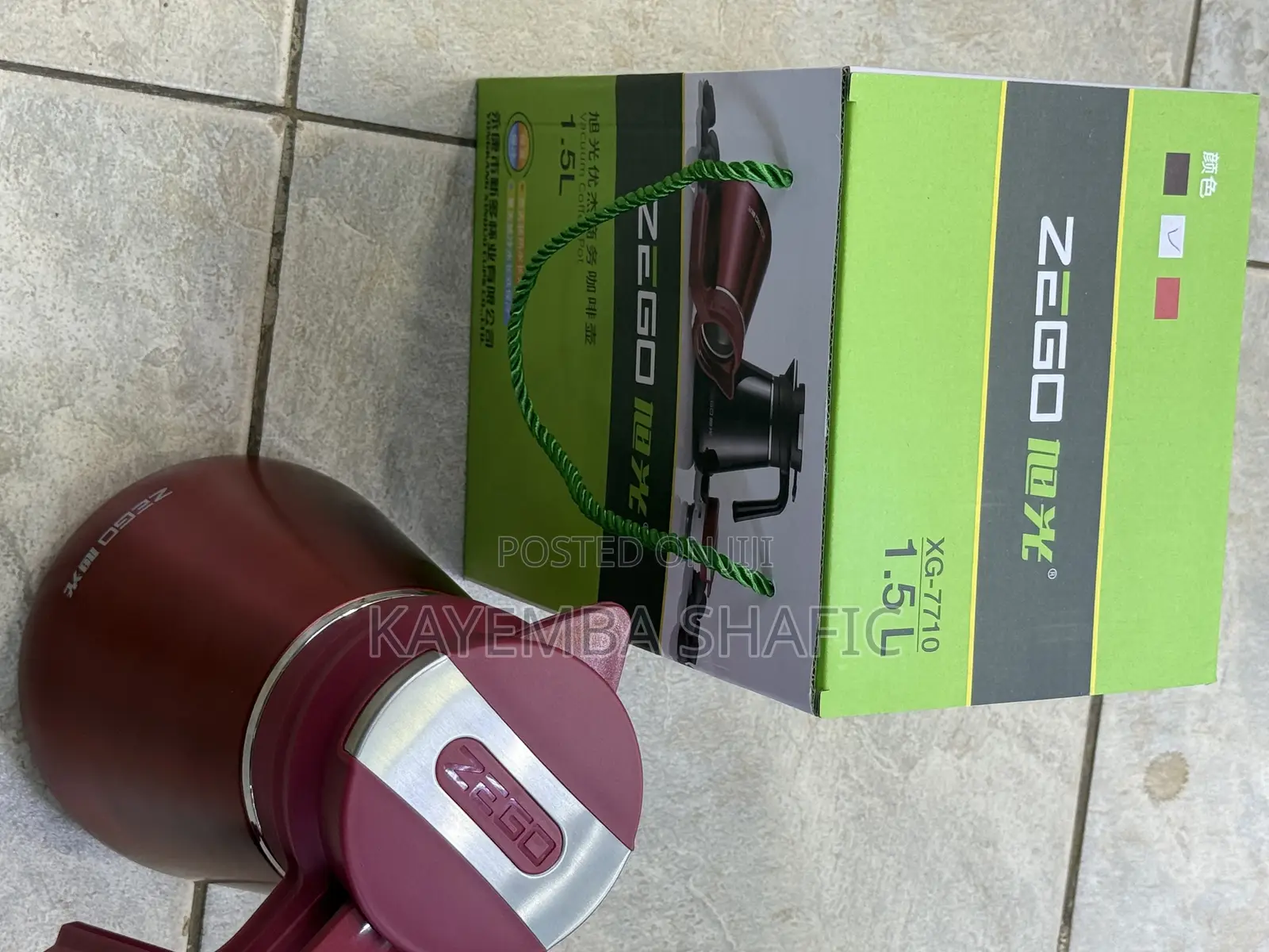 Zego 1.5l Stainless Steel Vacuum Coffee Pot and Thermal Jug
