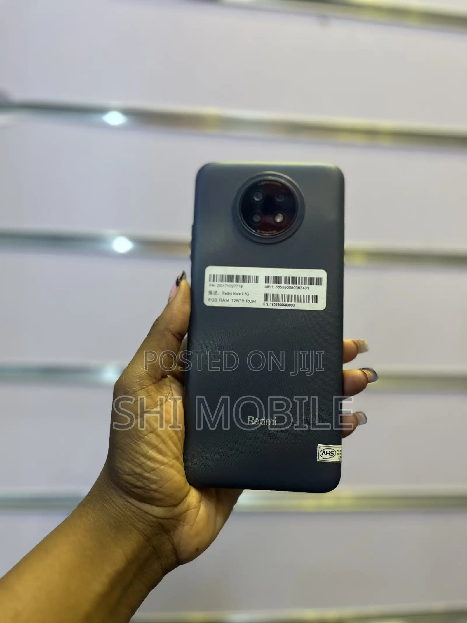 New Xiaomi Redmi Note 9 5G 128 GB Gray