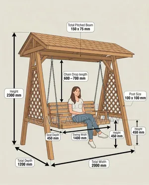 Canopy Garden Swing Chairs From 2,000,000/- With Delivery/Installation