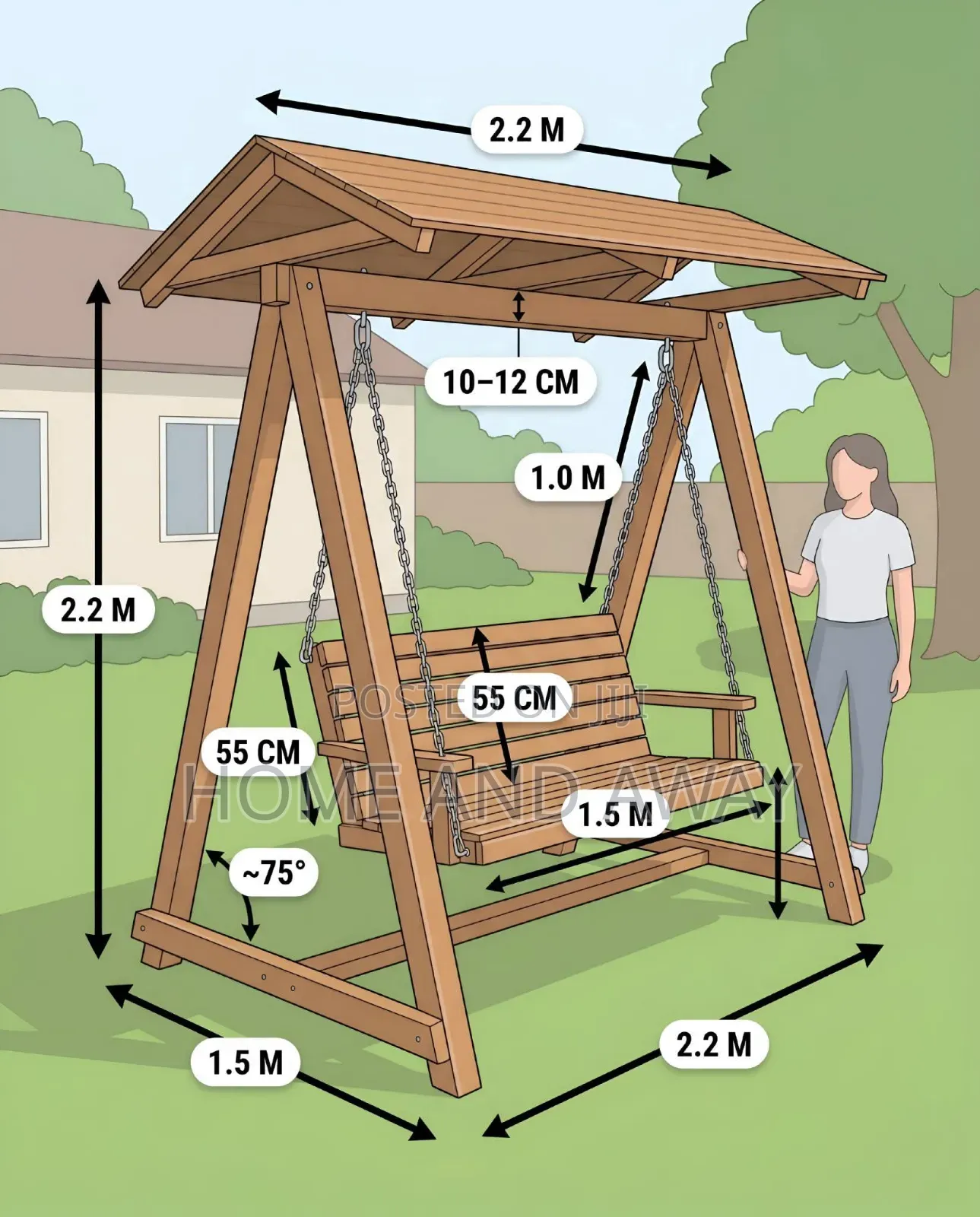 Canopy Garden Swing Chairs From 2,000,000/- With Delivery/Installation