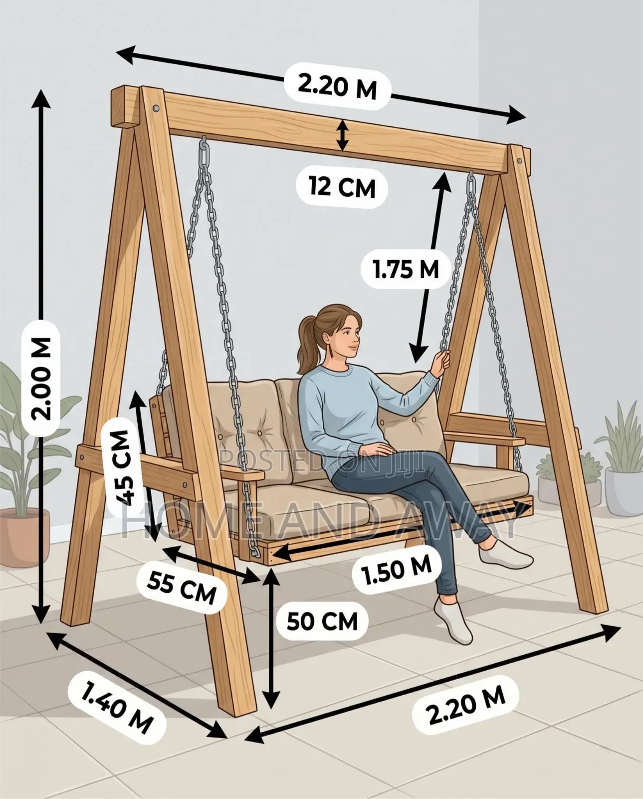Canopy Garden Swing Chairs From 2,000,000/- With Delivery/Installation