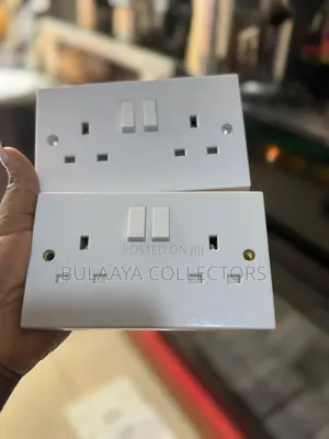 Uk Used White, 13-Amp, Double-Switched Power Sockets.
