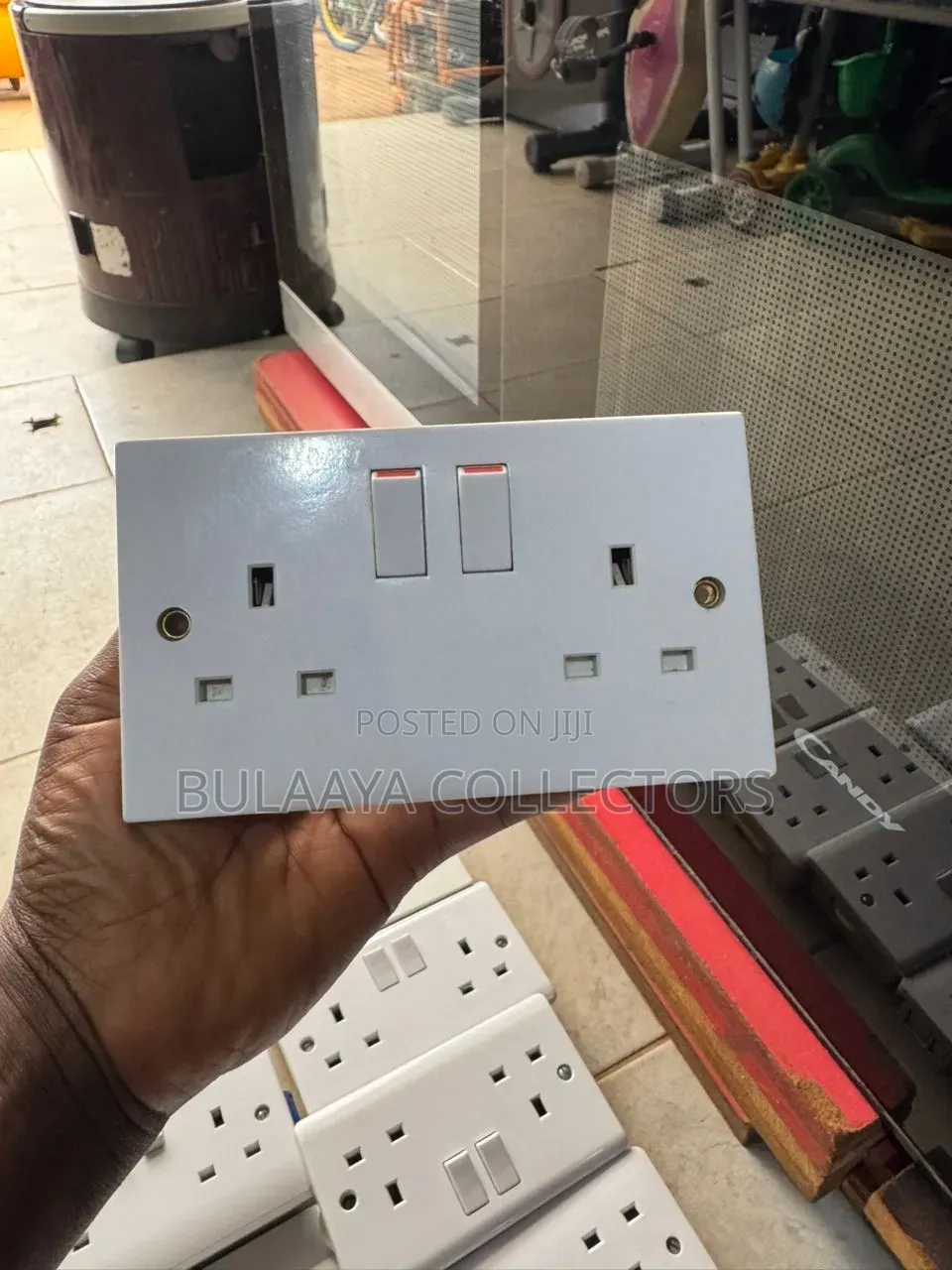 Uk Used White, 13-Amp, Double-Switched Power Sockets.