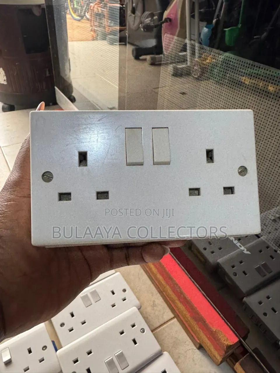 Uk Used White, 13-Amp, Double-Switched Power Sockets.