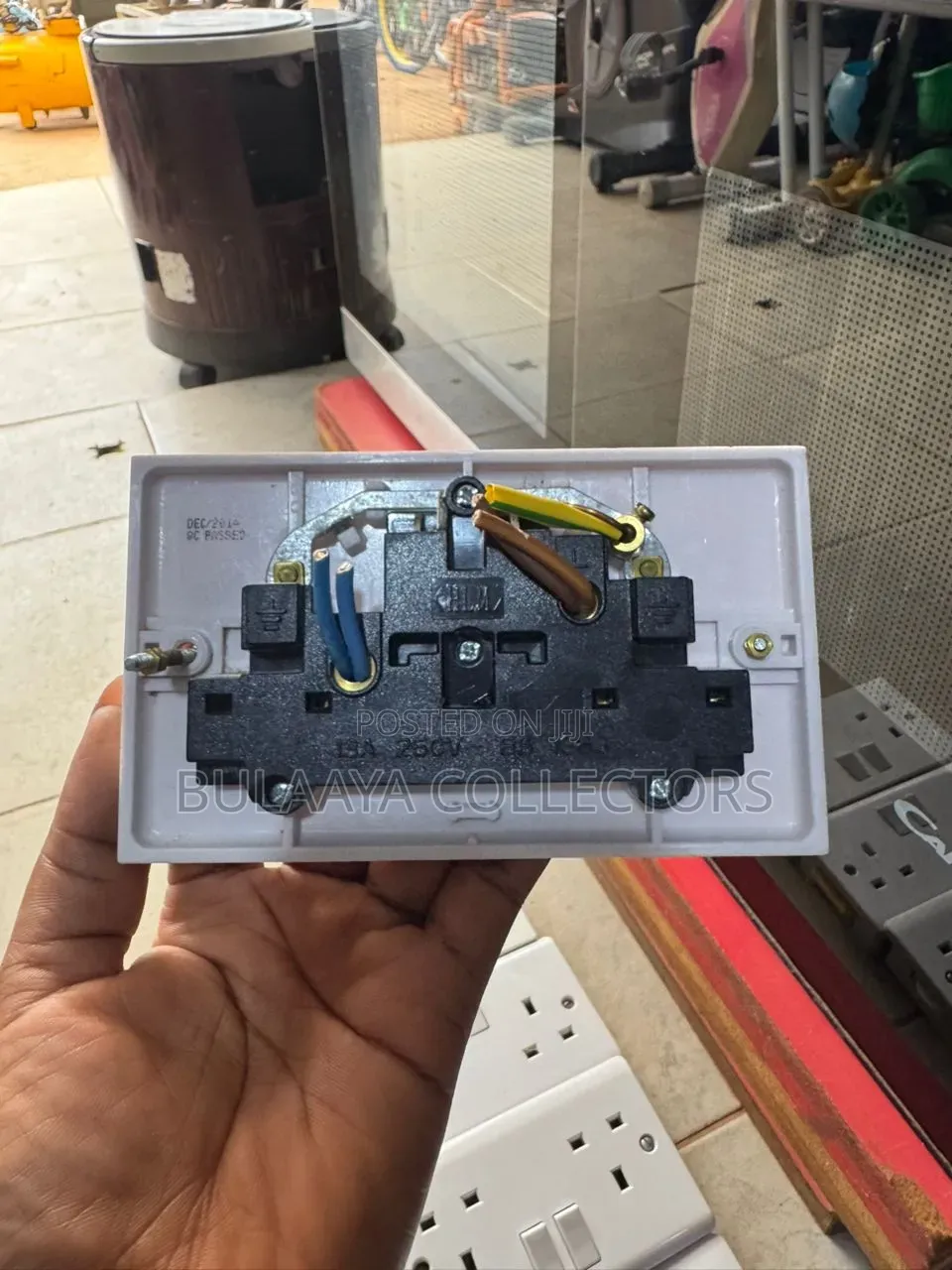 Uk Used White, 13-Amp, Double-Switched Power Sockets.