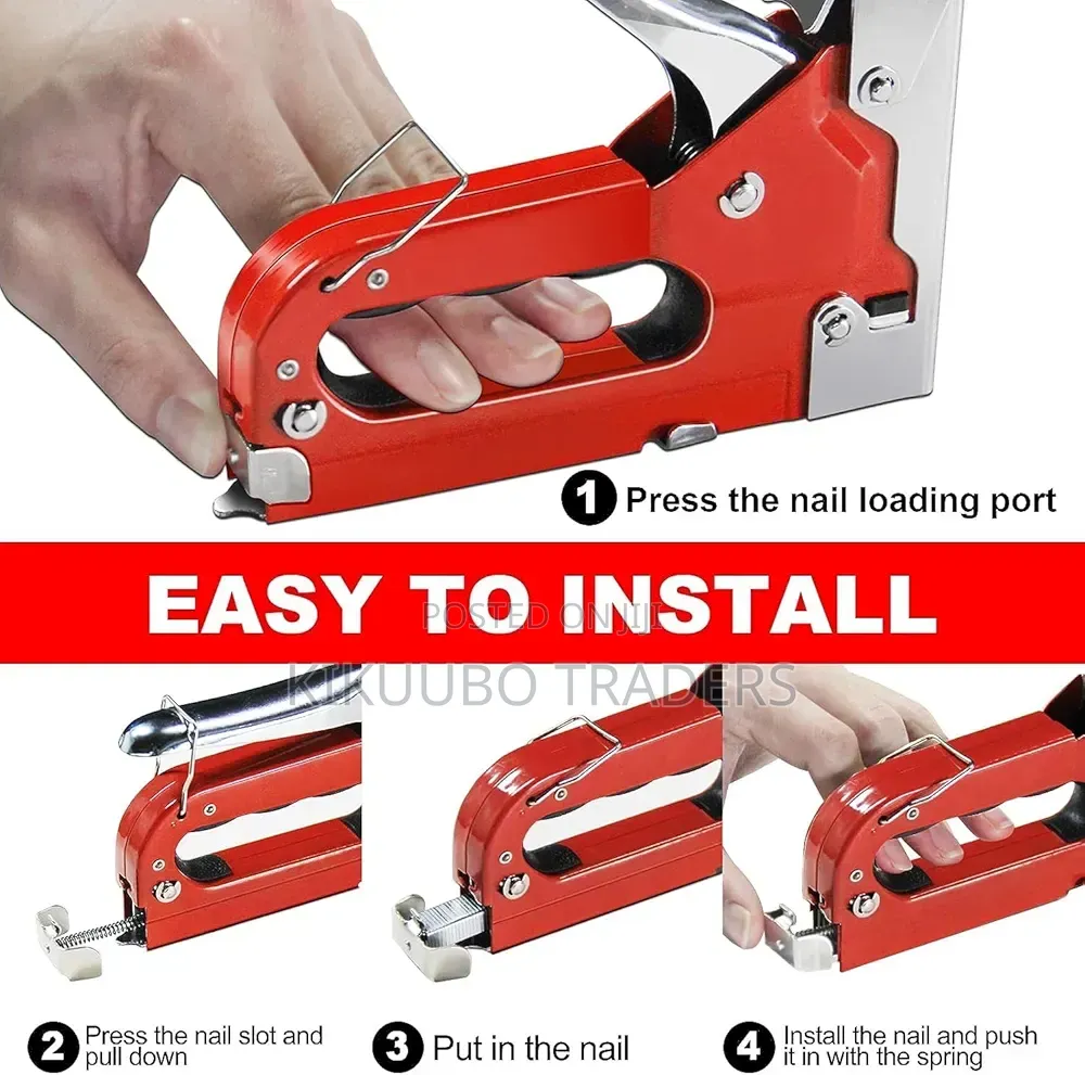 Wiseup 4 in 1 Manual Stapler for Upholstery Wood,
