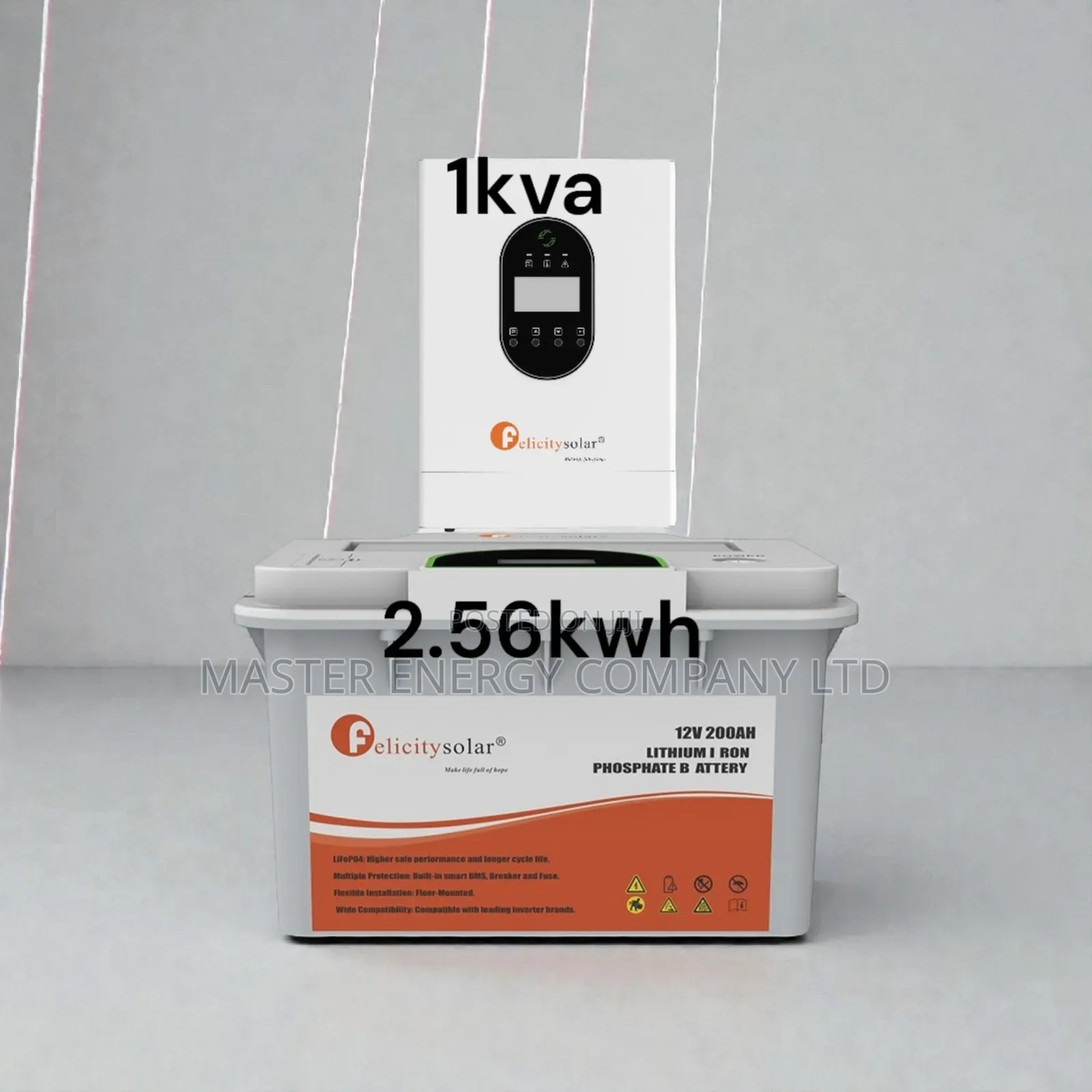 1kva 12v and 2.56kwh Lithium Ion Battery Backup System BDJKDH