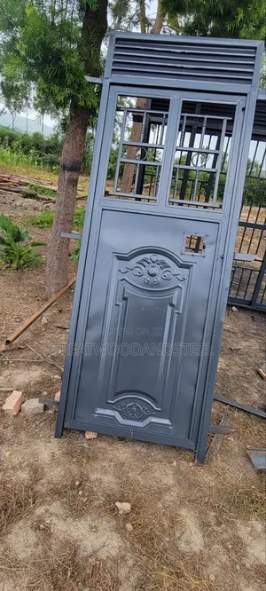 Metallic Modern Back Door
