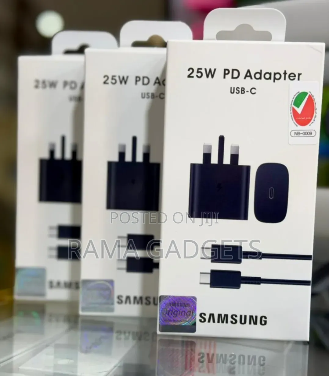 Samsung 25w Pd Usb-C Adapters With a 3-Pin Uk Plug