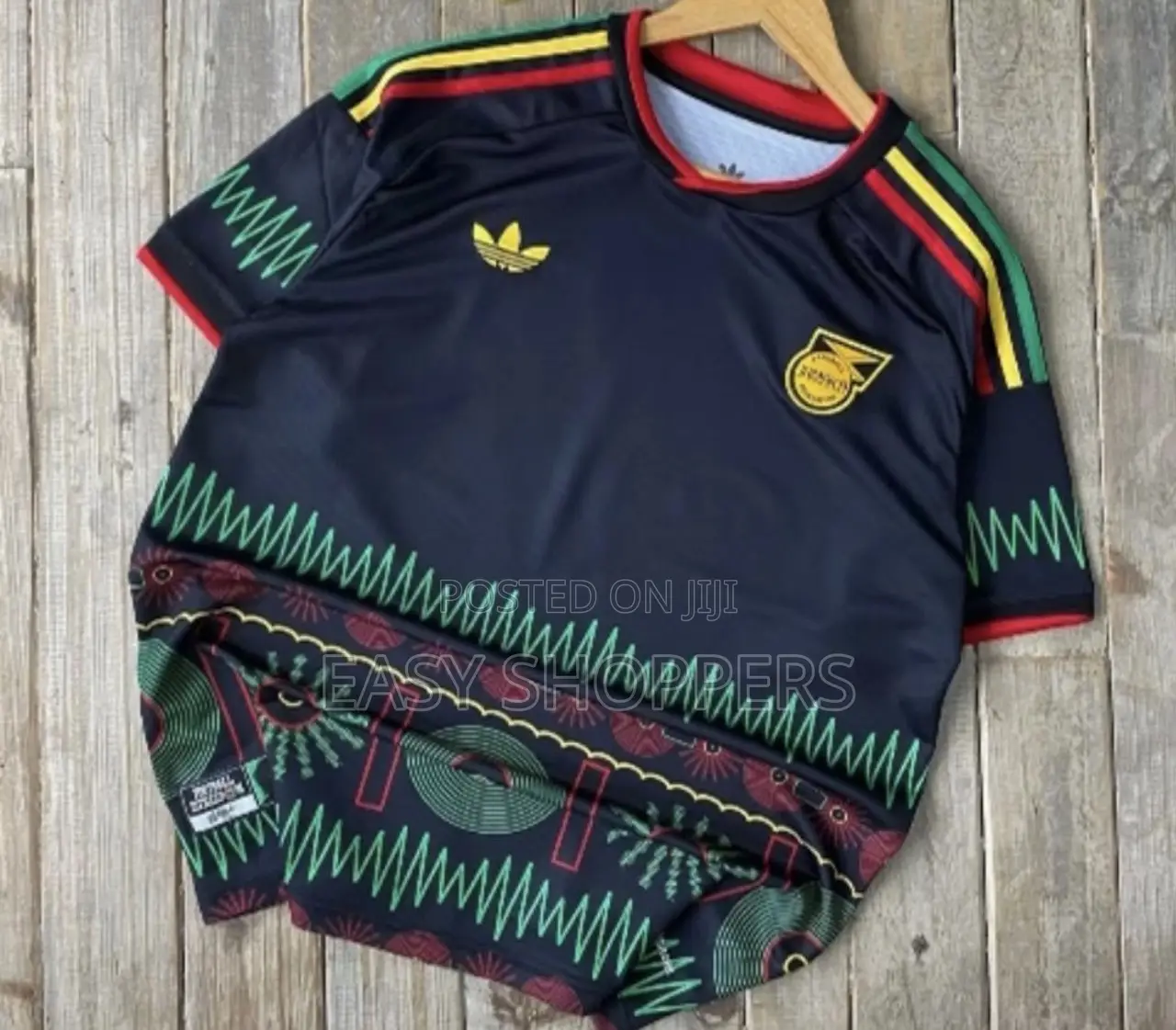 Black Adidas Jamaica 2026 Away Jersey