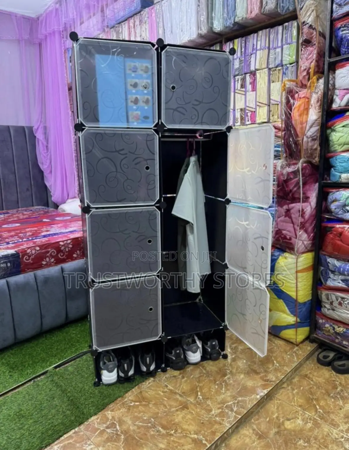 2 Columns Plastic Wardrobe