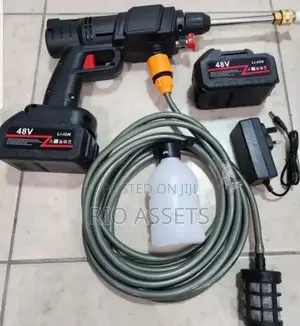 Portable Cordless High-Pressure Car Wash Water Gun 2 Batteries.