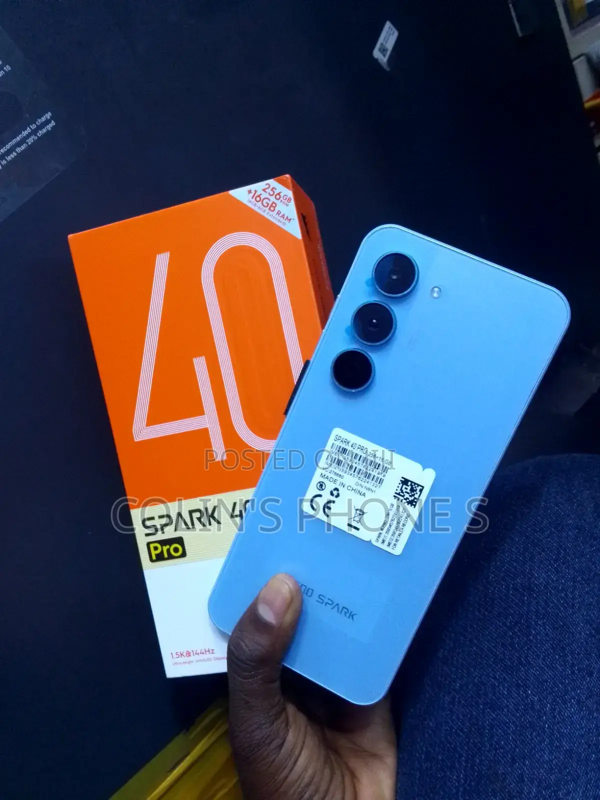 New Tecno Spark 40 Pro 256 GB Blue