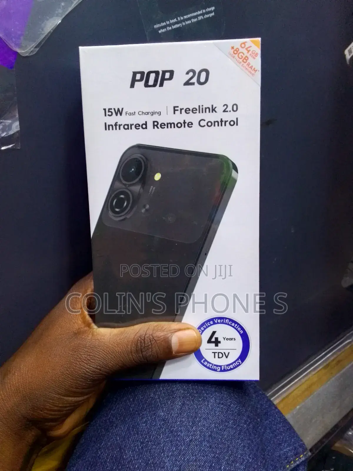 New Tecno Pop 20 64 GB Black