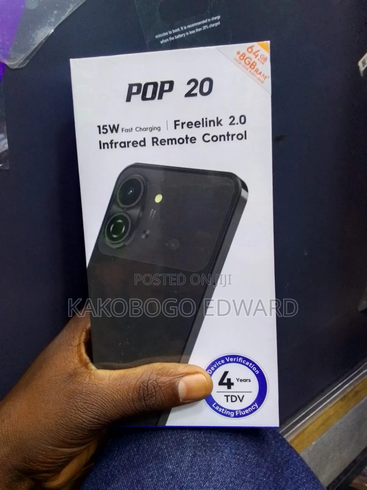 New Tecno Pop 20 64 GB Black
