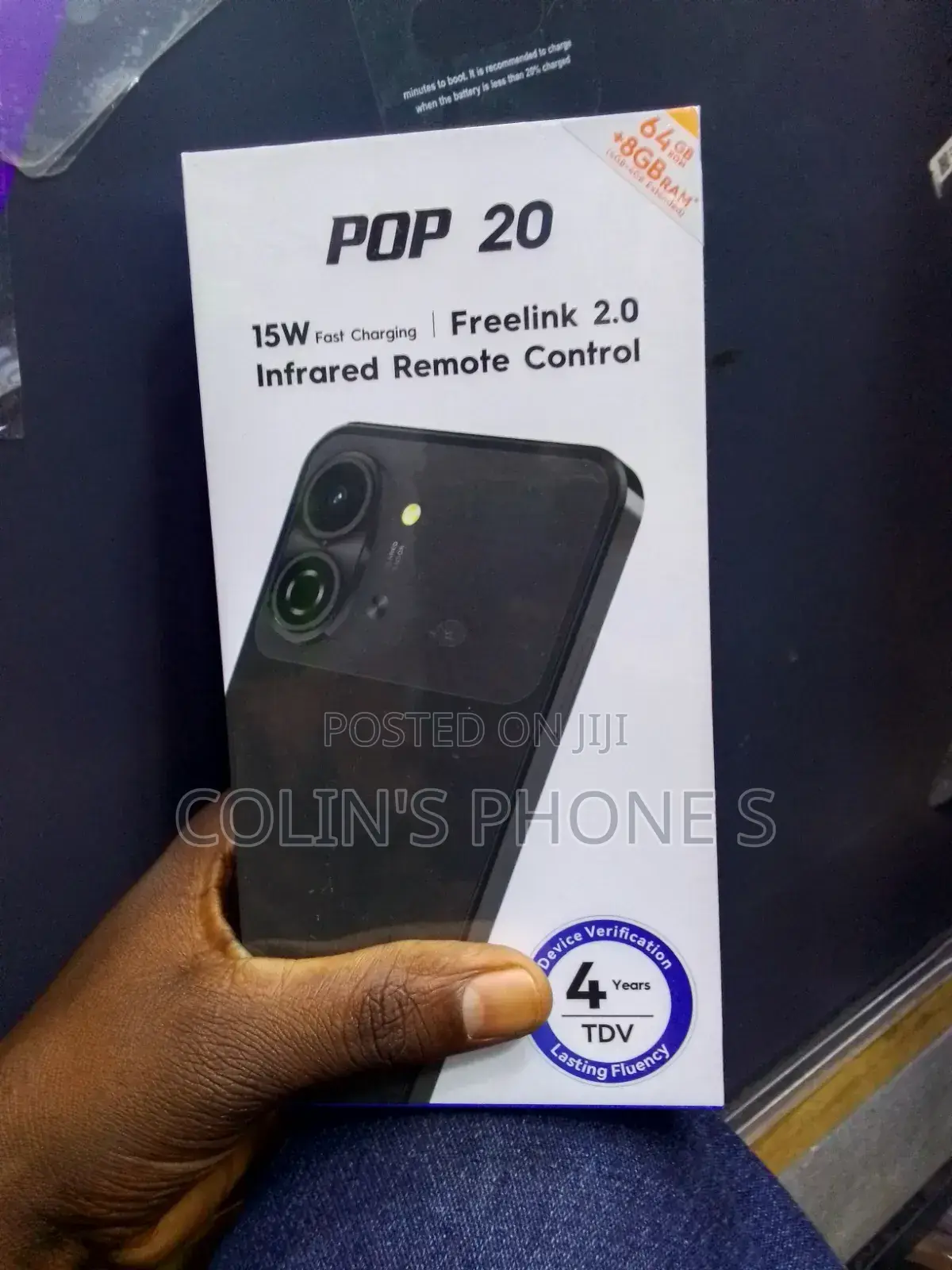 New Tecno Pop 20 64 GB Black