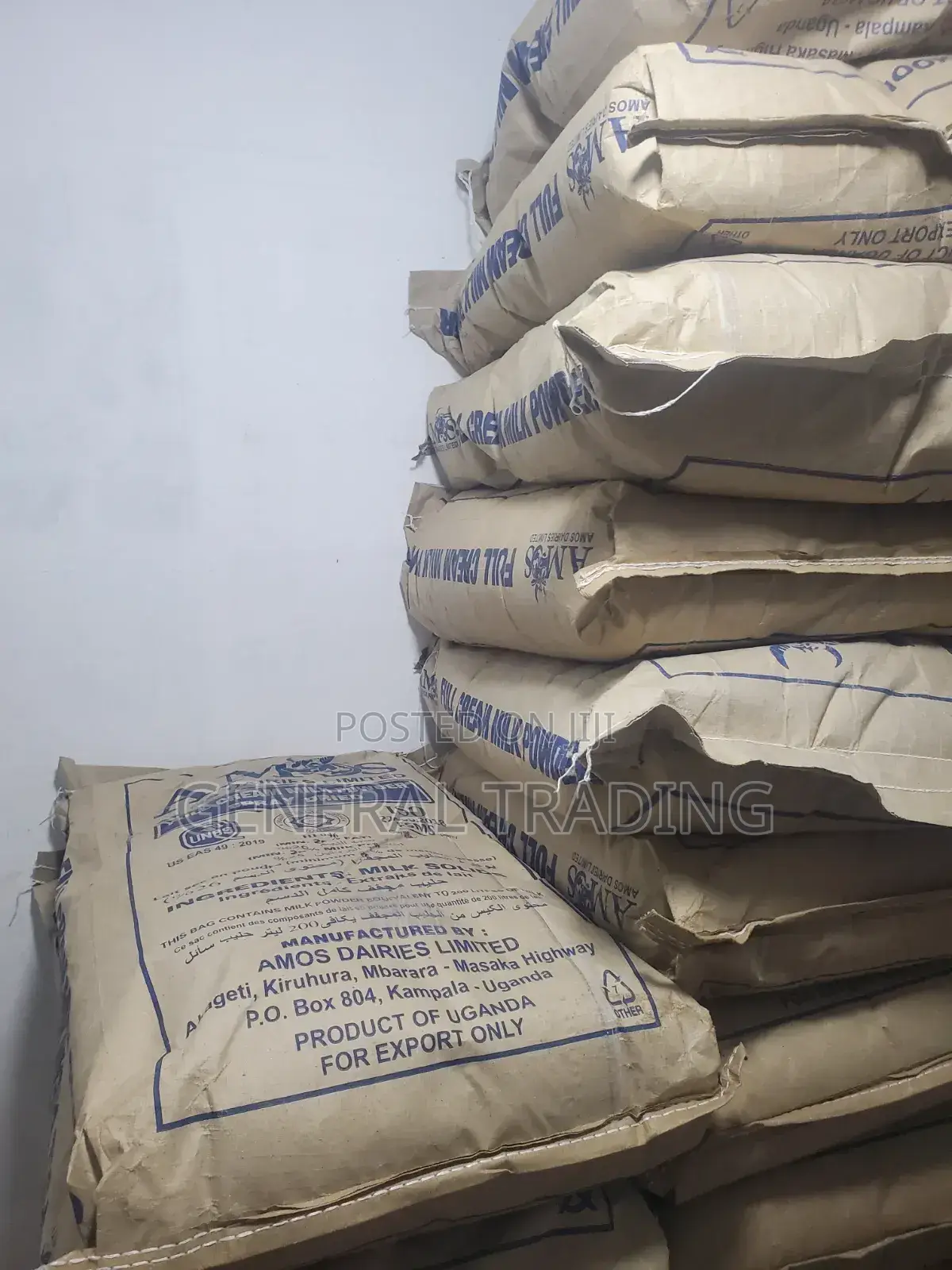 Amos Dairies Milk Powder 25kgs for Sale