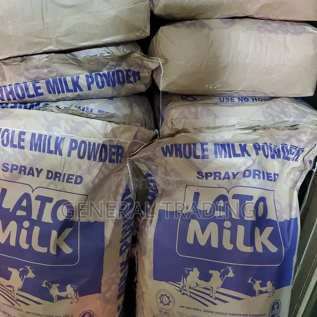 Lato Milk Powder 25kgs at 410,000shs Per Bag