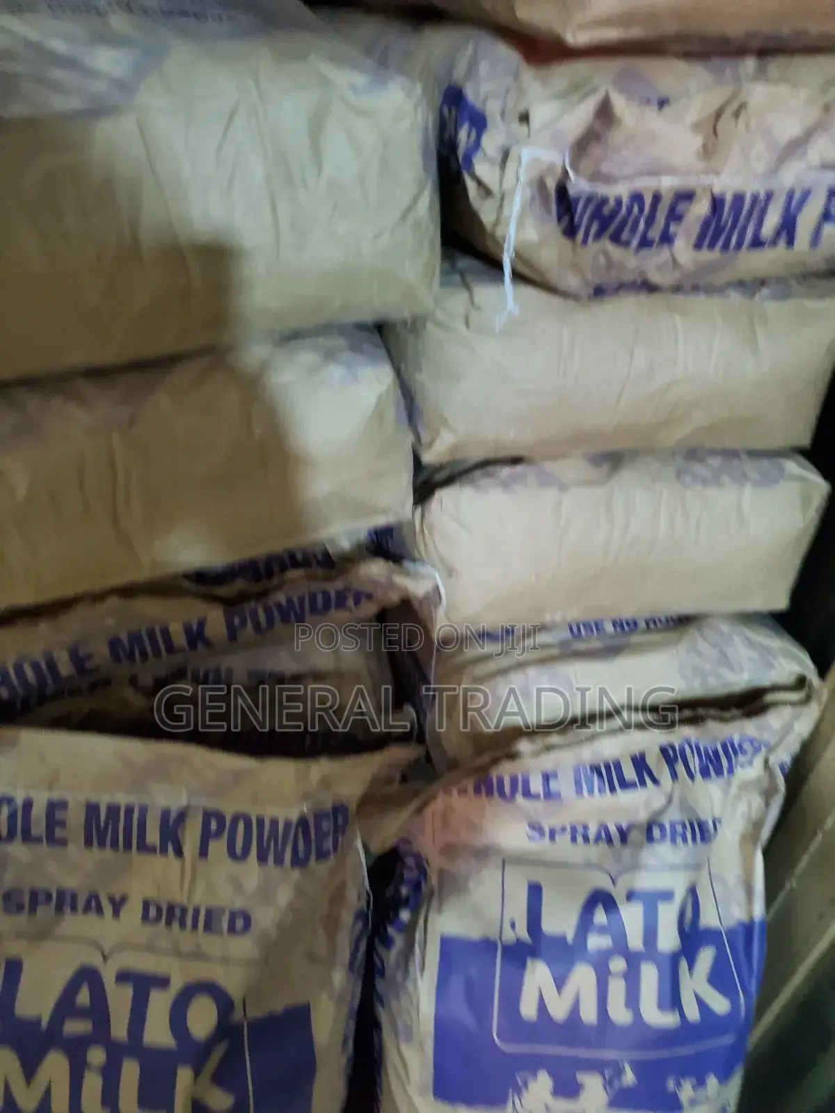 Lato Milk Powder 25kgs at 410,000shs Per Bag