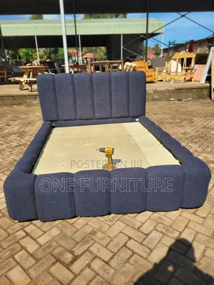 Bubble Bed in Navy Blue