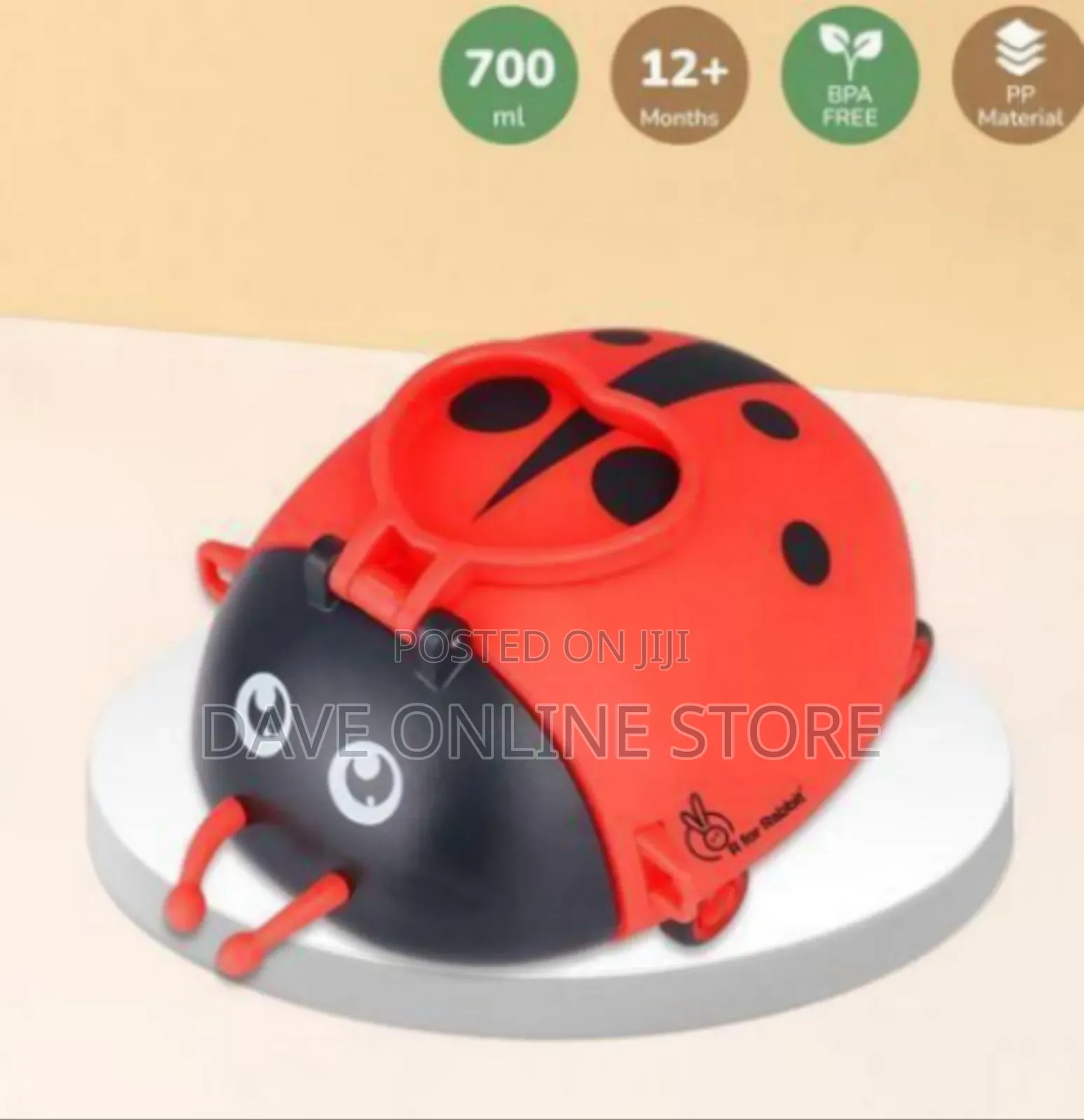 Toddler Rolling Luggage / Pull-Along Ladybug Bag