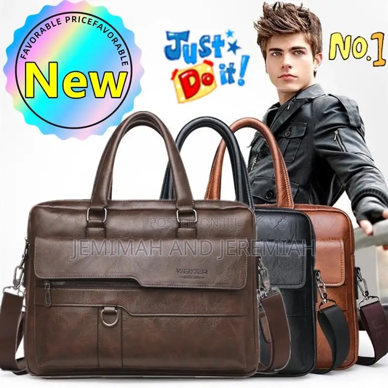 Leather Business Briefcase and Laptop Bags