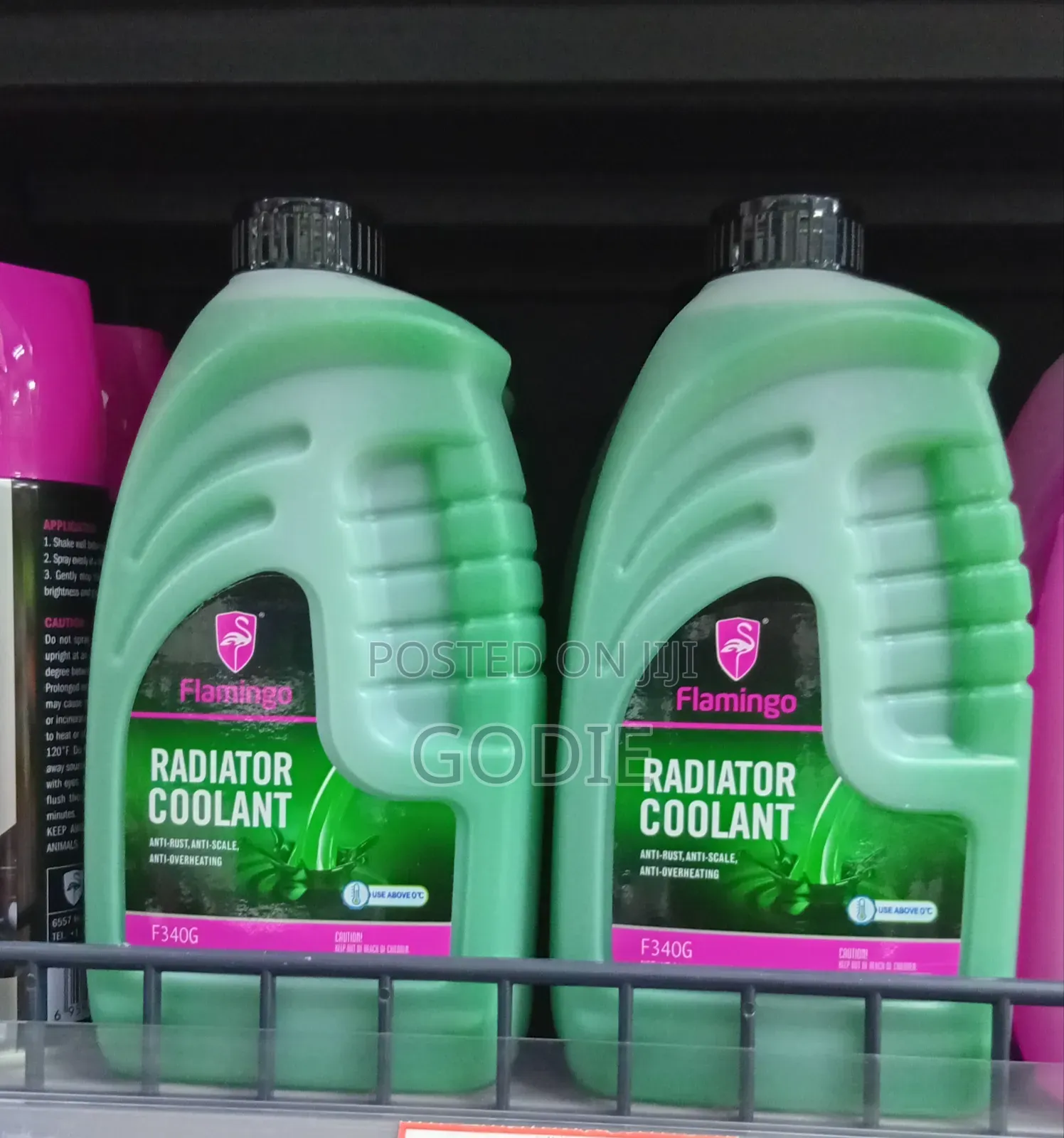 Flamingo F340g Green Radiator Coolant.